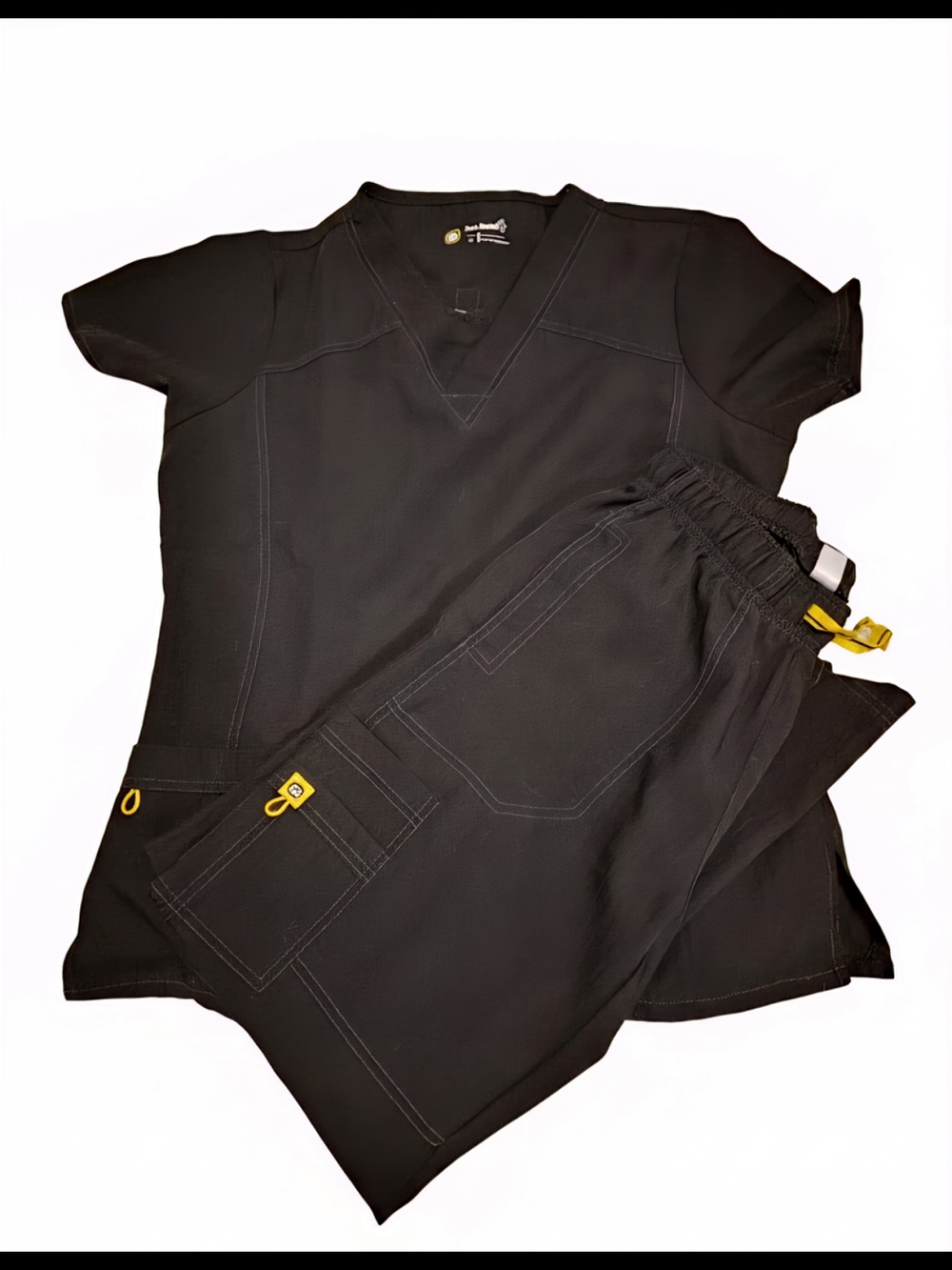 Wink Black Women's Scrub Pants And Top